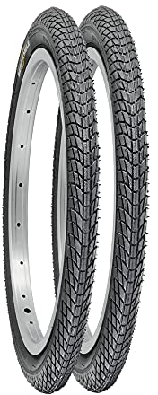 BERGMEILE | 2X 20 Zoll Fahrradreifen (47-406) | 20 x 1.75 Reifen | Mit Negativprofil für ruhigen Lauf und sicheren Grip