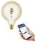 Eglo connect.z Smart Home lampadina Led E27, design vintage, G125, ZigBee, app e controllo vocale, dimmerabile, colore della luce regolabile, 360 lumen, 5 W, ambra