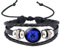Caimeytie Kinder Armschmuck Leder Wickelarmbänder Verstellbar Horoskop Sternzeichen Glücksarmband Löwe