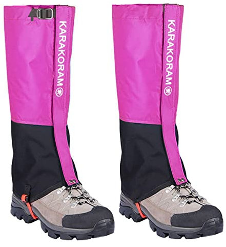 HIDEWALKER Gamaschen Wasserdicht Wandern Breathable Leg Guards Gaiter for Outdoor Regengamaschen Fahrrad Climbing Trekking Snow Hiking (Violett, S (38-40))