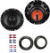 JBL Stage1 61F Lautsprecher mit Einbauset passend für VW Volkswagen T5 Transporter 2003-2015 Türen vorne 400 W 165mm 2 Wege Koax