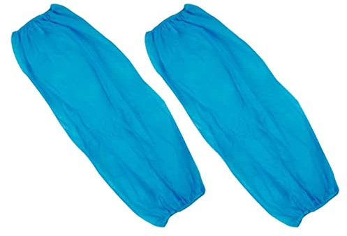 ZIMGOD Einweg-Ärmelabdeckung 100 X Einweg-Ärmel, Vliesstoff-Übersleeves zum Schutz der Arme, Heim/Reinraum/Schönheit/Krankenpflege Armschutz, 2 Farben Optional (Color : Blue)