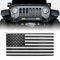 TDHLW Kühlergrill Einsatz schwarz und weiß amerikanische Flagge Mesh Grill Bug Screen für Jeep Wrangler JK & JKU Unlimited 2007-2018