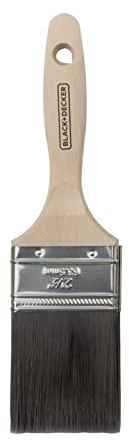 Mr.Brands Black + Decker Flachpinsel aus Holz, 6,3 cm