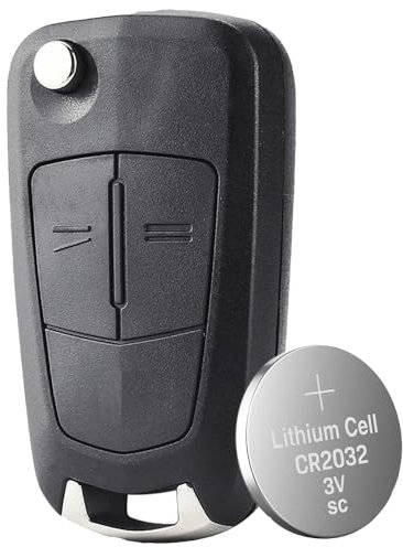 2 Buttons Vauxhall Astra H Key Fob Corsa D Key Vectra Zafira Key Vauxhall Meriva Signum Key Fob with CR2032 Battery