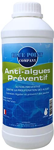 Algicide Anti-Algues Piscine, rattrapage Eau Verte │Anti Eau Verte/Trouble, Traitement Anti-algues │Produit Double Action Contre la Formation des algues (1L)