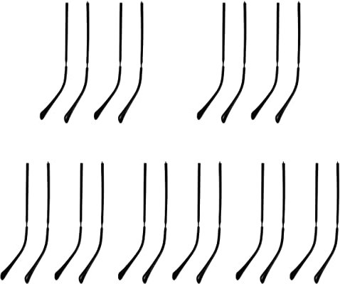 ibasenice 10pairs Replacement Glasses Temple Arms Eyeglasses Arms Metal for Eyeglasses Parts