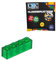 CMC imports 200 Klemmbausteine Bausteine Grundbausteine 1x4 Noppen Kompatibel 4 Noppen Bricks 34 vers. Farben (708 - Grün Transparent)