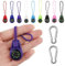 9 Stück Multi-Farbe Mini Überleben Kompass Kompass Outdoor Kompass Kinder Kompass Klein Mini Kompass Mini Kompass Anhänger Compass mit 2 Karabinerhaken Geschenke für Kinder