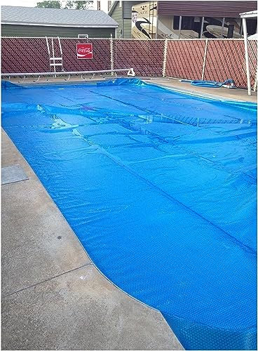 SAFWEL Dustproof Pool Protector Pool Cover 2m 3m 4m 5m 6m 7m 8m 9m 10m, Extra Large Solar Pool Cover 400μm Bubble (Size : 4.5m x 4m (15ftx13ft))