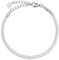 GD GOOD.designs Schlangen Armband für Damen | Flacher Armreif ohne Anhänger in Silber | Edelstahl Schmuck 3mm breit | Wasserfest