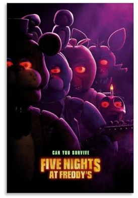 NIPSER FNAF Wandkunst-Albumcover 2023, Filmposter, 6 Stück, Teenager-Raumdekoration, ästhetischer Film für Schlafzimmer, Dekoration, 30 x 45 cm