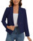 MINTLIMIT Casual Blazer for Women Long Sleeve Classic Jacket Tailored Casual One Button (Navy M)
