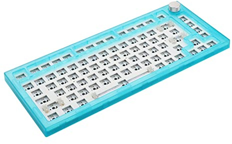 KARFRI Next time 75 / NT75 82 Keys Sealing Ring 3/5 Pin Hot Swap Mechanical Keyboard DIY Kit 75% Compact Layout Custom Key Keys Pink Coding / 32 (Color : Blue)