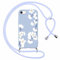 Foonary Handyband Hülle mit Band für iPhone SE 3 4,7 Handyhülle, Aesthetic Design Kette Necklace Case mit Kordel zum Umhängen Silikon Bumper Cover Schnur für iPhone 7/8/SE 2020/SE 2022, Blumen 2