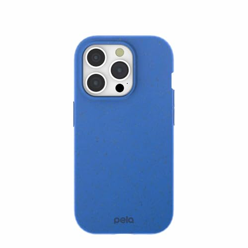 Pela Handyhülle für iPhone 15 – Schutzhülle – umweltfreundliche Hülle kompatibel mit iPhone 15 Pro Modell – Electric Blue, 17060-IP15P-ELEBLUE