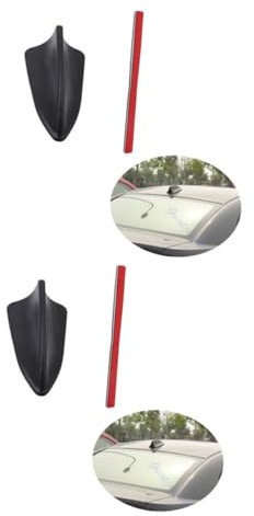 BESTonZON 2 Pièces décor Antenne aileron de Requin antenne Universelle antenne de Toit de véhicule câble de Signal Radio antenne de Voiture sans Fil Provisions