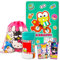 Hello Kitty and Friends Fleece Blanket Sleepover Set for Girls - Bundle with 45x60 Inch Keroppi Throw Blanket, Hello Kitty Cinch Bag, Sticker Activity Book, More | Hello Kitty Room Decor