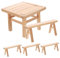 BESTonZON 1 Satz Möbel lustiges Montagespielzeug Spielzeug für Kinder kinderspielzeug Bausteine Kinder rätsel Holzspielzeug zum Selbermachen Bauspielzeug Holz Blöcke Modell Schimmel 3D