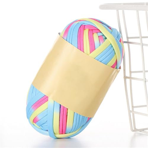 T-shirt Garn Textilgarn Hooked Bändchengarn Tshirt Yarn Taschen Jersey Schlauchgarn Häkelgarn for Hand DIY Bag, Blanket, Cushion, Crochet Projects, Home Decor (2 Stück,1)