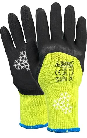 Trevendo isolierte Winterhandschuhe - 24 Paar - Super Winter - Arbeitshandschuhe - Kälteschutz - Thermo - Sicherheitshandschuhe - Montagehandschuhe - kaltes Wetter - vielseitig einsetzbar - Größe 9