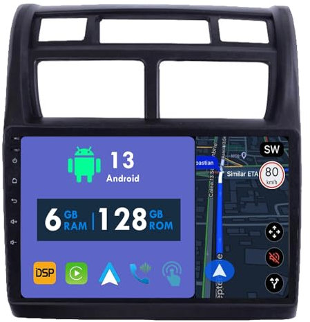 RoverOne Autoradio GPS für Kia Sportage 2 2007 2008 2009 Carplay Android Auto Stereo Head Unit Bluetooth Sat Navigation