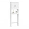 IDMarket - Meuble étagère Dessus WC Waldo Placard Bois Blanc