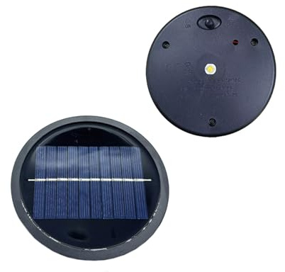 ZQX Solar Lights Replacement,2 Stück warmweißen LED-Solarabdeckungen, Ø 10.5cm, für verschiedene Solarlampen.