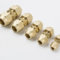 Conectores de tubería de cobre para aire acondicionado, 2 extensiones de pezón doble de latón (1/2 (12,7 mm)