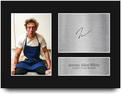 HWC Trading Jeremy Allen White The Bear Carmen Carmy Berzatto Geschenke Gedrucktes Signiertes Autogramm Foto für Fans von Fernsehshows - A4