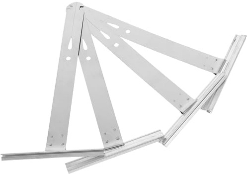 Milisten Reparaturfedern für Rollläden 4 Stück Aluminium Aufhängungsfedern mit Haken für Fensterläden und Außenrollos Ersatzteile