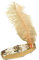 DEGUISE TOI Charleston Feder-Stirnband mit Pailletten für Damen - Gold