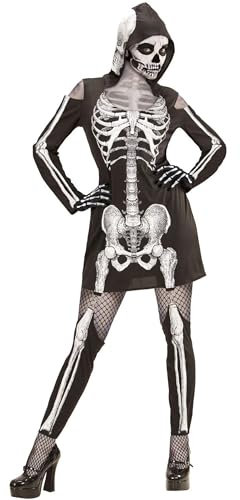 W WIDMANN MILANO Party Fashion - Costume Squelette, Robe, Jour des Morts, Halloween, Costumes de Carnaval