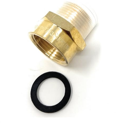 Rosca G (métrica BSPP) 3/4 pulgadas hembra a rosca NPT 3/4 pulgadas macho adaptador de tubería – sin plomo (3/4 pulgadas)