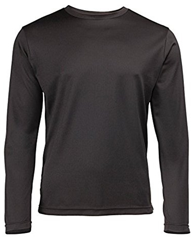 AWDis Just Cool JC002 Long Sleeve Cool T-Shirt - Jet Black - M