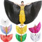 Wuchieal ISIS Wings - Andador de Vientre, diseño de alas de ángel para Halloween, Color Negro, tamaño Talla única