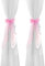 Vorhang-Raffhalter mit Schleife, süße Spitze, Vorhanghalter, Schnallen für Zuhause, dekorativ, Rosa, 2 Stück