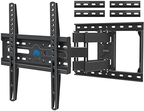 Mounting Dream TV Mount Full Motion TV Wall Mounts for 26-55 Inch Flat Screen TV, Wall Mount TV Bracket with Dual Arms, Max VESA 400x400mm and 99 LBS, Fits 16, 18, 24 Studs MD2380-24K TV Mounts