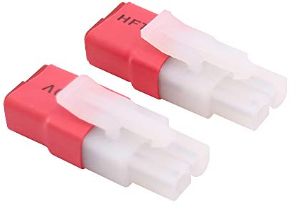 OliRC 2 St. kompatibel mit Große Tamiya Männlichen zu T-Plug Deans Stil Weiblich Verbinder Adapter(C128-2)