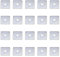 Create idea Vierkantscheiben 20 Stück Quadratische Unterlegscheibe Kalt verzinkter Kohlenstoffstahl für Automobilindustrie M10x40x4mm