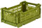 Ay-Kasa Klappkiste Faltkiste Kiste Klappbox Faltbox (Olive, small)