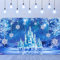 Sumind Winter Wonderland Eisburg Hintergrund für Weihnachten, Hochzeit & Geburtstag - Polyester, 185 cm x 110 cm, Blue & White