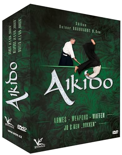 3 DVD Box Collection Aikido Waffen Jo & Ken „Bokken“