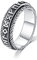 Wikinger Ring für Herren 925 Sterling Silber Nordische Wikinger Runen Spinner Ring, Anti-Stress Drehbarer Ring Vintage Punk Viking Schmuck für Herren Damen (54(17.2))