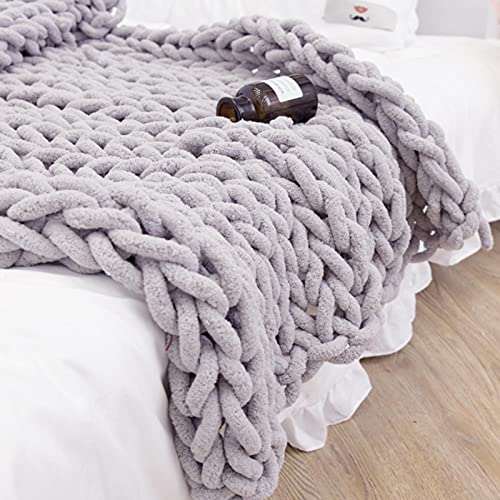 Fulenyi Wolle Garn Handstricken Roving, Soft Bulky Arm Stricken Dicke Wolle zum Häkeln, Strickdecke Decke Garn für Riese Klobig Stricken Werfen Sofa Decke, 250g, 18M