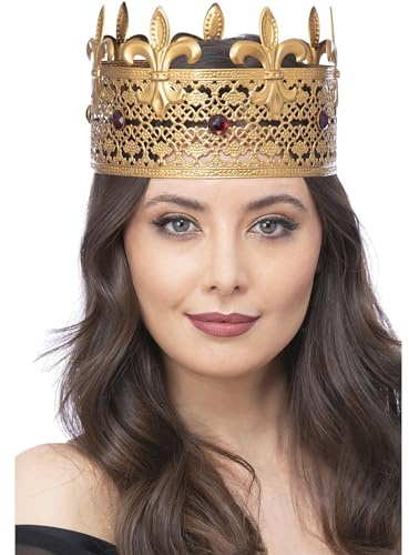 Smiffys Gothic Royal Vampire Metal Crown, Halloween Fancy Dress Accessory, Vampire Dress Up Hats, World Book Day