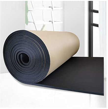 ZXCVBAS Rollo Aislante Termico,Aislante Acustico Coche, Aislamiento De Calor Automotriz De Aluminio Lámina De Aluminio Ruido Reflectante De Ruido Asesino Autoadhesivo Estatín,25mm（thk）,1 * 10M (10m²)