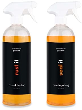 RustIT Rostaktivator | Für jede Art von oxidierbaren Metallen | Schnelle und einfache Anwendung | Powered by goodlab (Bundle)