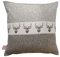 SeGaTeX home fashion Hochwertige Kissenhülle Alpin Hirsch braun Exklusives Landhaus-Design 40x40 cm