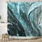 Ttincceer 180x200cm Rideau de Douche Vert Foncé Texture de Marbre - Salle de Bain de Luxe Abstrait Vert Clair Ombre - Baignoire Étanche